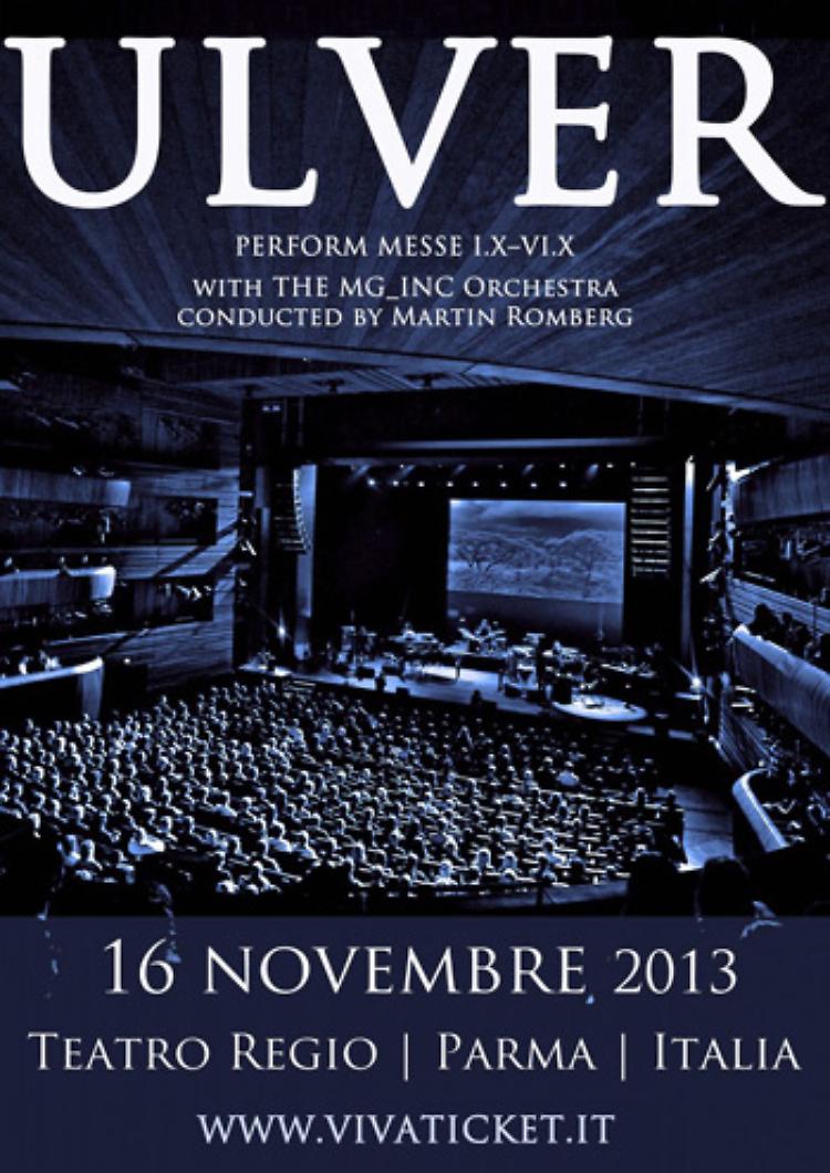 Art rock e prog nella cornice del Regio: sabato i norvegesi Ulver con MG_inc orchestra