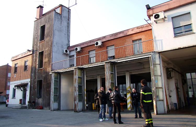 La caserma dei vigili del fuoco di Crema