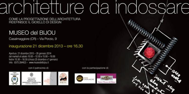 Casalmaggiore - Al Museo del Bijou i gioielli visti dagli architetti Fino al 26 gennaio