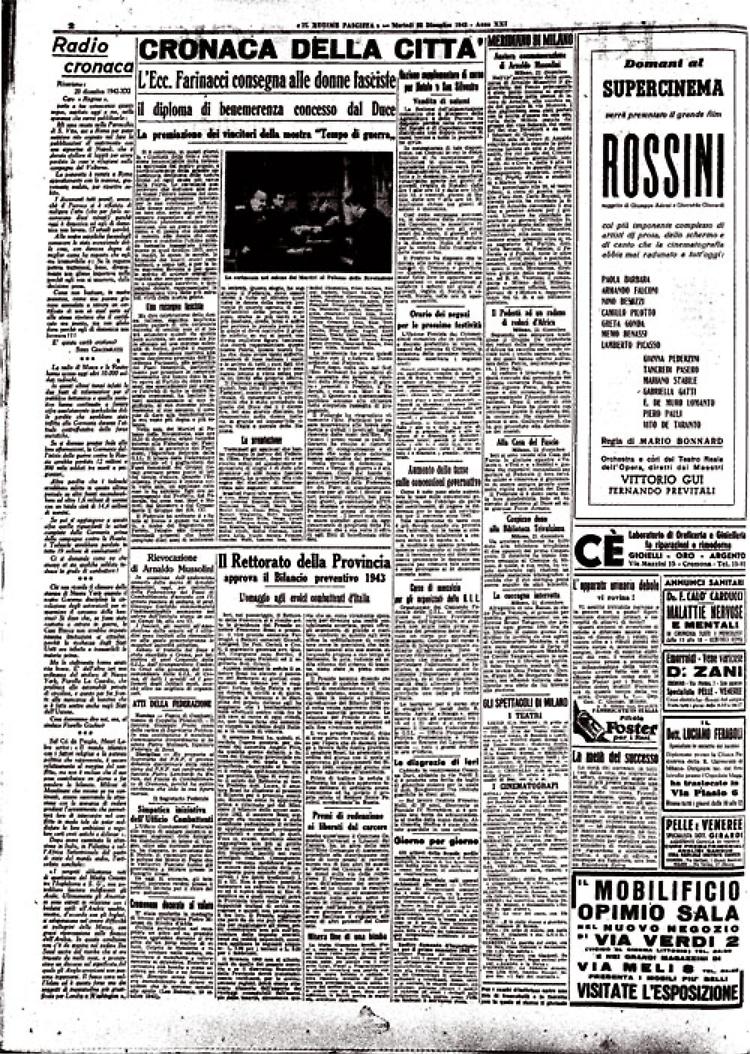 Ciano ricevuto dal Fuhrer: perfetta identità di vedute