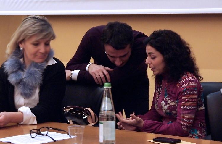 Paola Vailati (a sinistra) con gli assessori Morena Saltini e Giorgio Schiavini