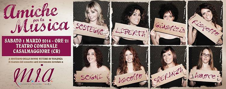 'Amiche per la Musica' sul palco per M.i.a.