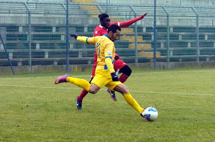 Jeda ha segnato il primo gol della Pergolettese