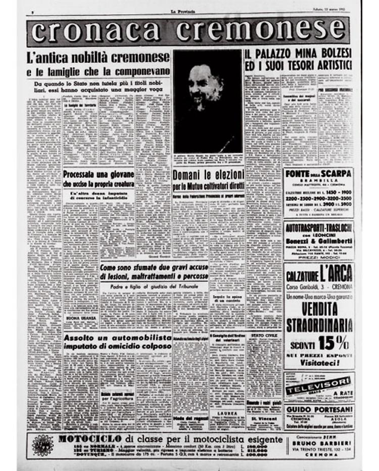 L'antica nobilt&agrave; cremonese e le famiglie che la componevano