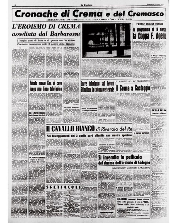 L'eroismo della citt&agrave; di Crema assediata dal Barbarossa