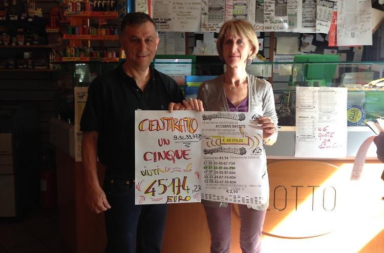Superenalotto, vinti 45mila euro