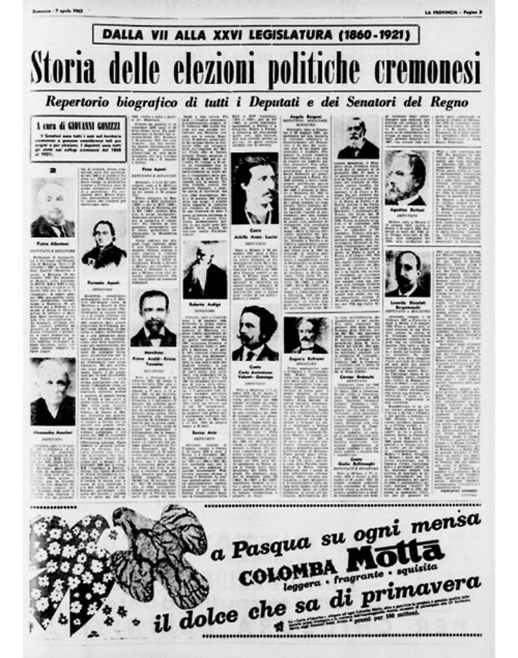 Storia delle elezioni politiche cremonesi dal 1860 al 1921