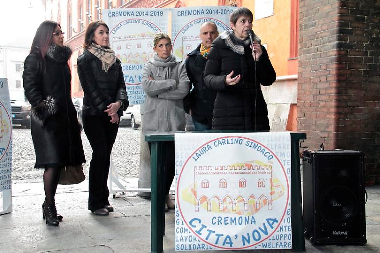 La lista di Cremona città nova che sostiene Laura Carlino