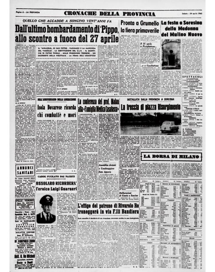 Quello che accadde a Soncino il 25 aprile 1945