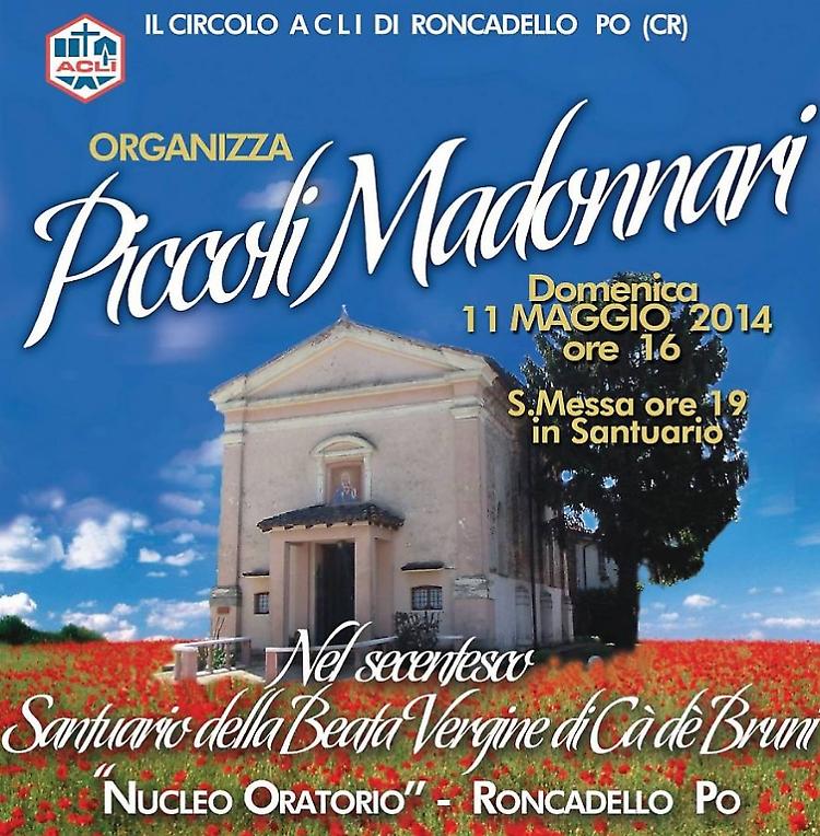 Piccoli Madonnari all'opera al santuario di Cà dè Bruni