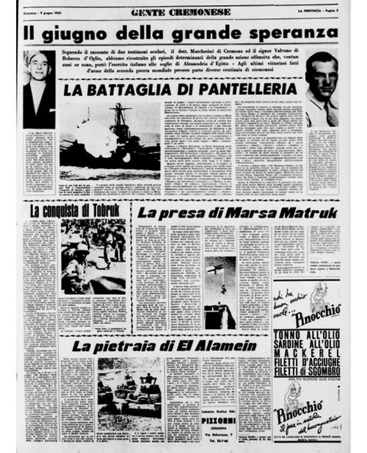 L'esercito italiano alle soglie di Alessandria d' Egitto nel giugno 1942