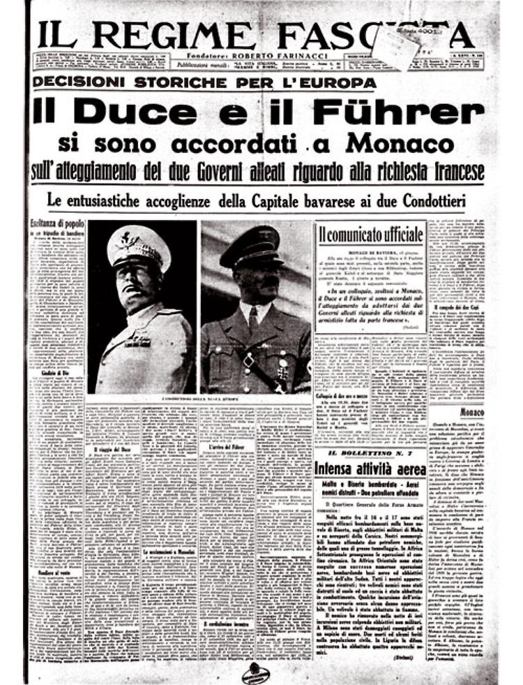 Il Duce e il Fuhrer si sono incontrati a Monaco