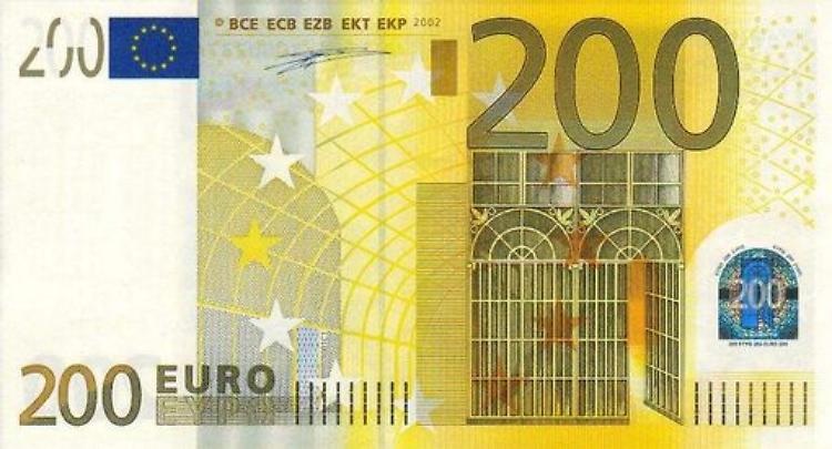 Una banconota da 200 euro