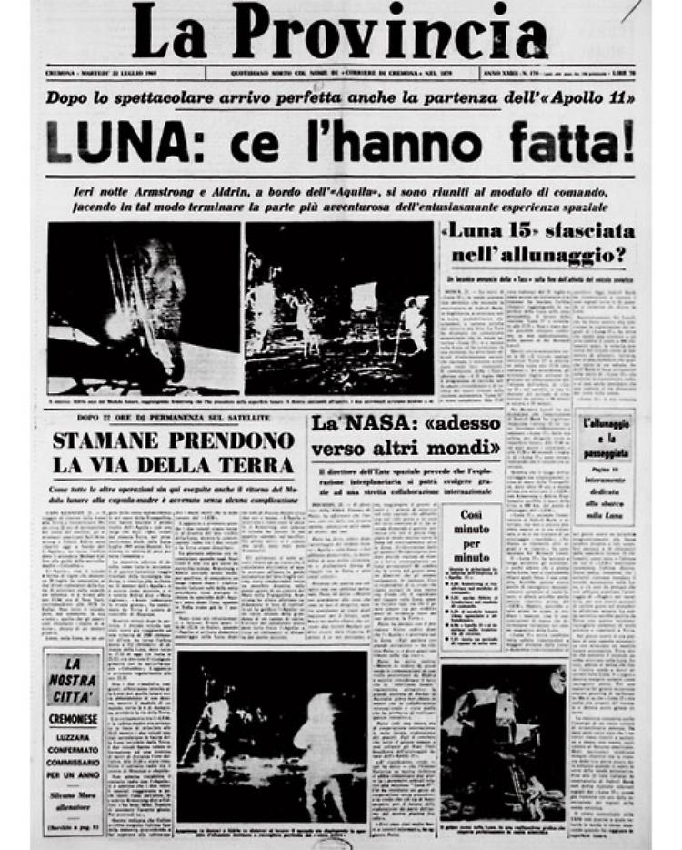  Neil Armstrong compie il primo passo di un uomo sulla Luna