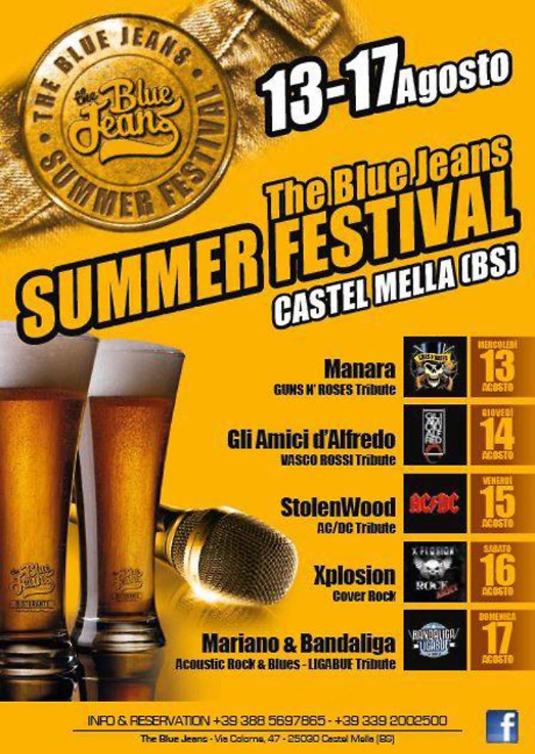The Blue Jeans Summer Festival a Castel Mella (BS) 