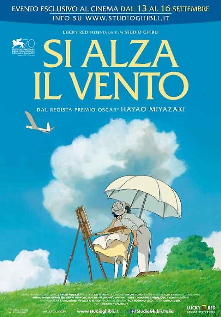 Dal 13 al 16 settembre "Si alza il vento" di Hayao Miyazaki a SpazioCinema