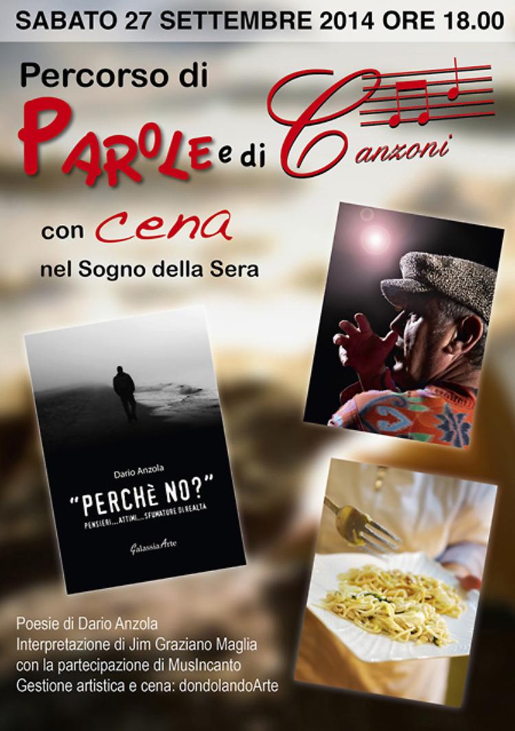 Percorso di parole e di canzoni con cena
a Martignana Po Sabato 27