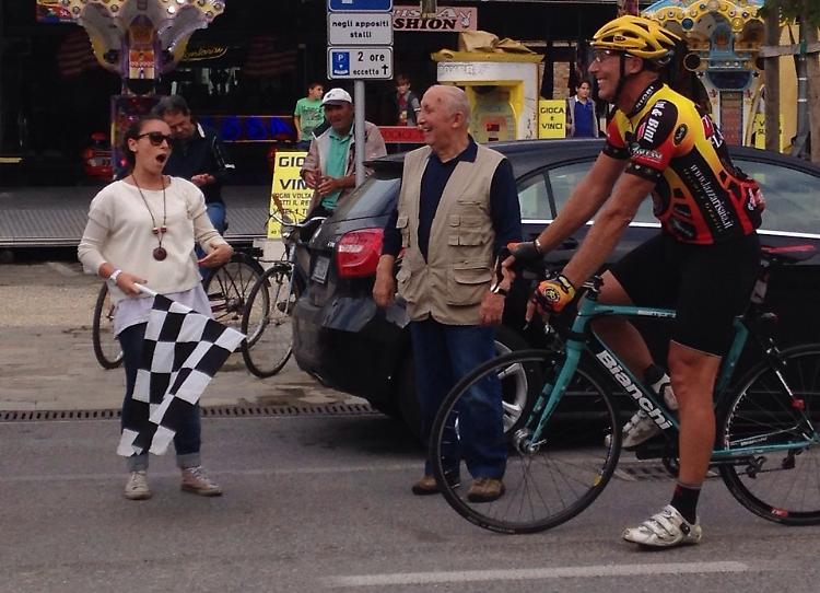 E' partito il 'Ciro d'Italia', Gargioni pedala per 500km