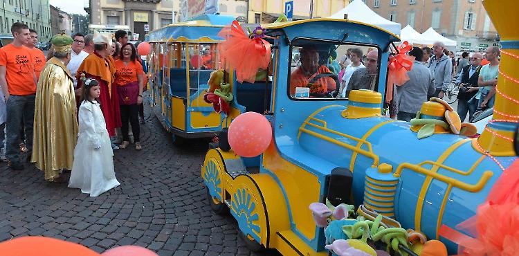 La principessa della zucca in arrivo con il trenino