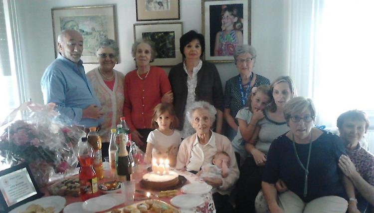 Lina, cento anni dedicati alla famiglia