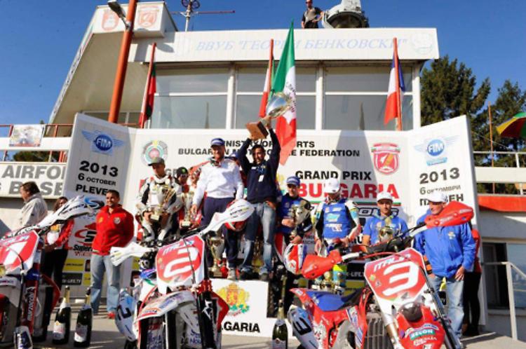 Il podio dell'edizione 2013 con gli azzurri vittoriosi