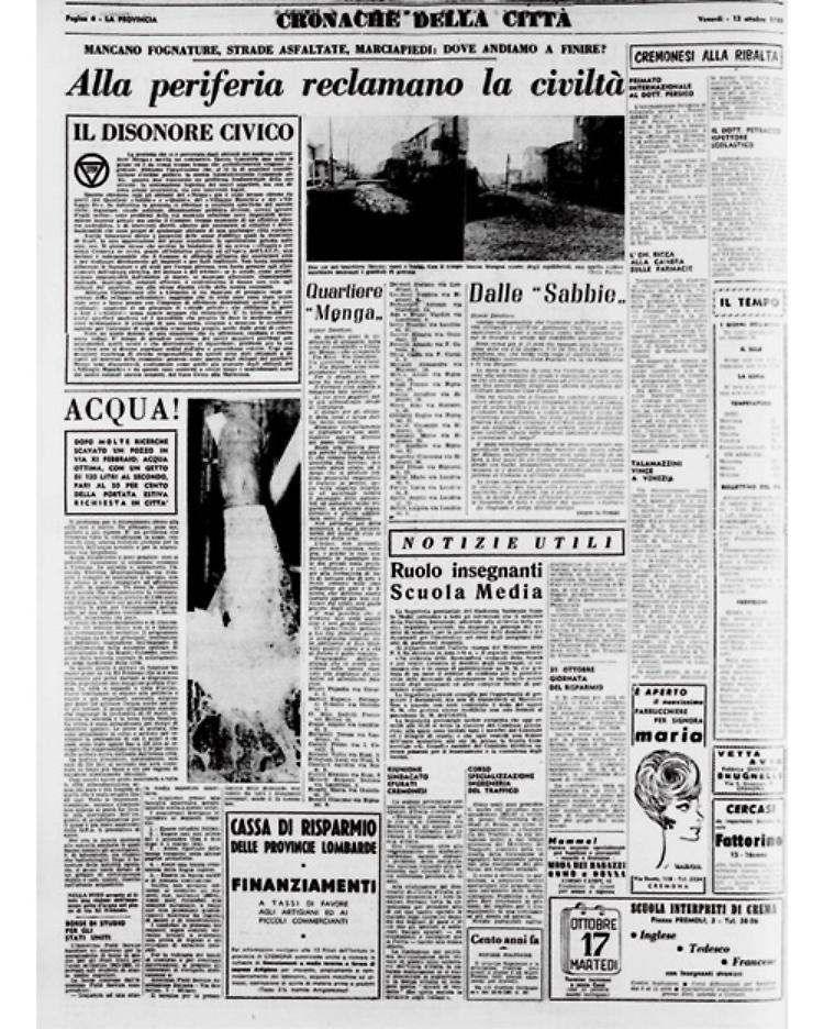 Alla periferia reclamano la civilt&agrave; e ... l'acqua