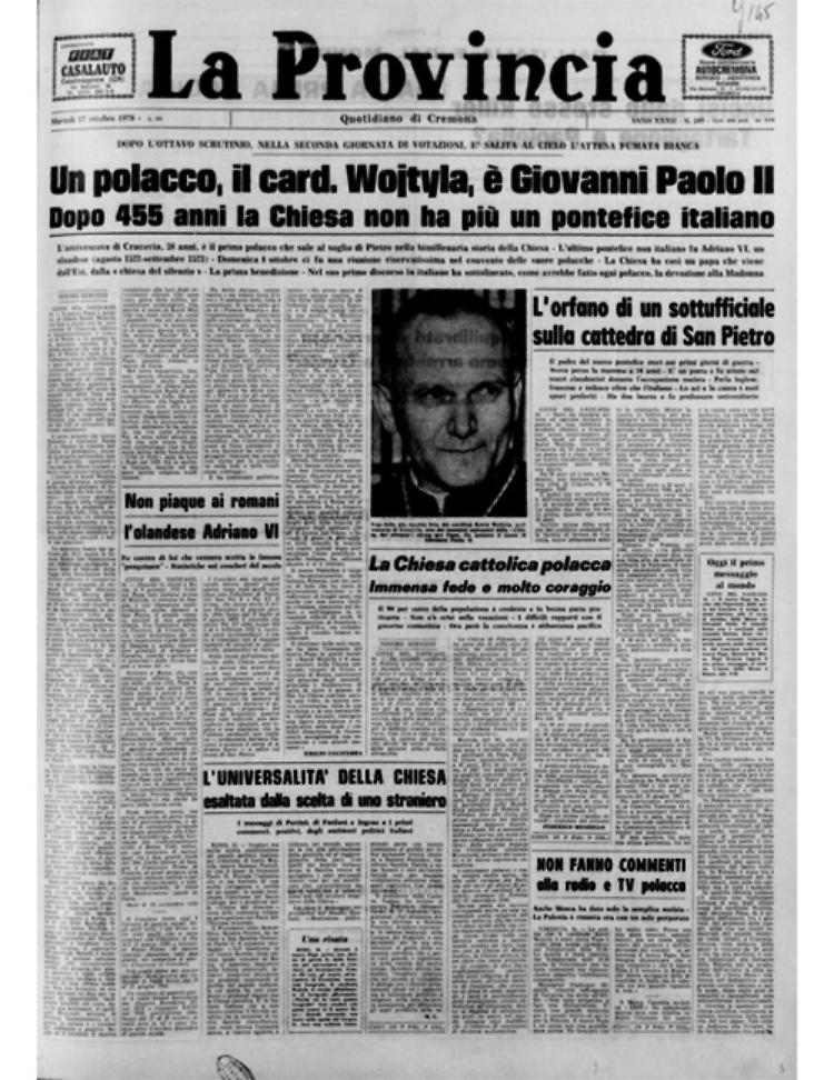  Karol Wojtyla diventa Papa Giovanni Paolo II