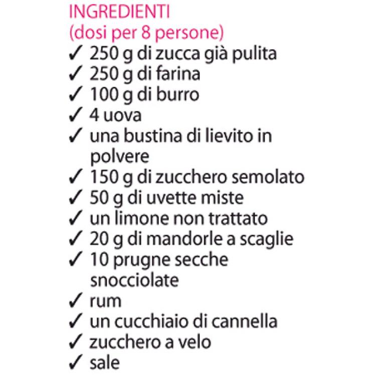 LA RICETTA. Plumcake ricco con zucca e frutta secca