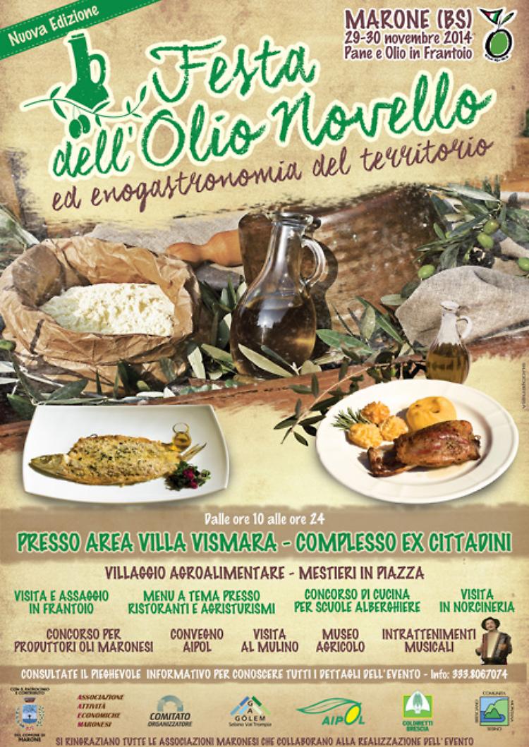 La Festa dell’Olio Novello ed enogastronomia del territorio a Marone (BS)