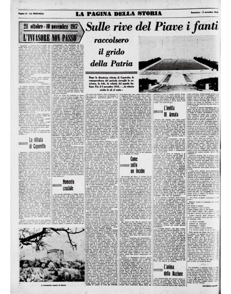 Sulle rive del Piave i fanti raccolsero il grido della Patria
