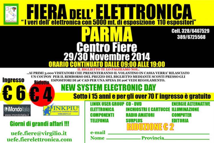 A Parma la fiera dedicata al mondo dell'elettronica 29 e 30 novembre