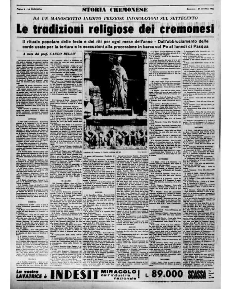 Le tradizioni religiose dei cremonesi