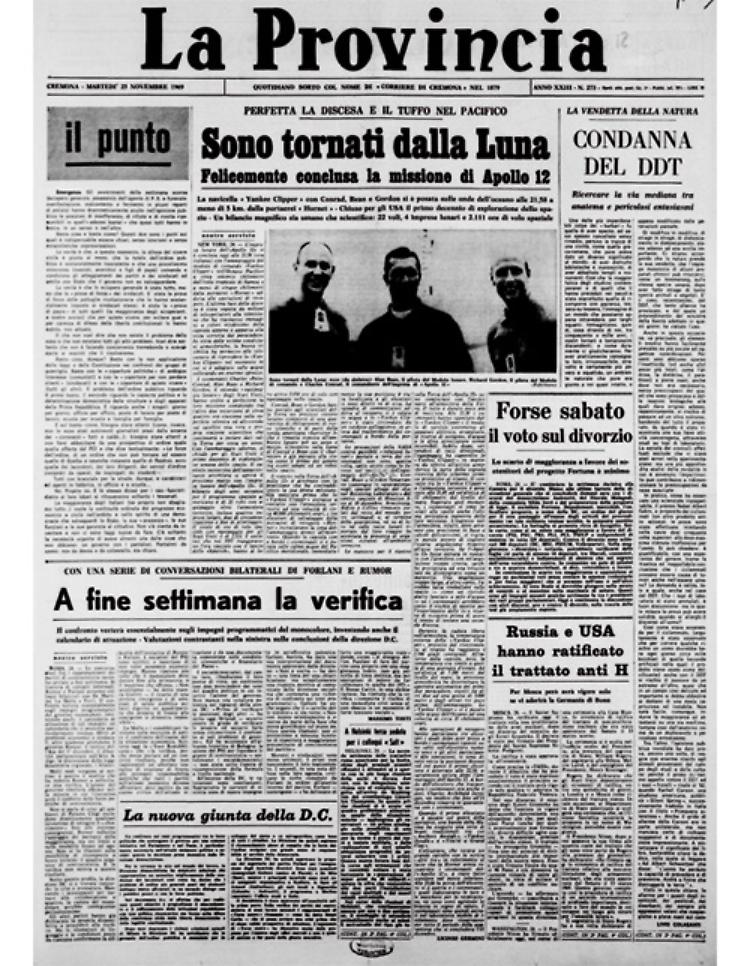 Felicemente conclusa la missione di Apollo 12 