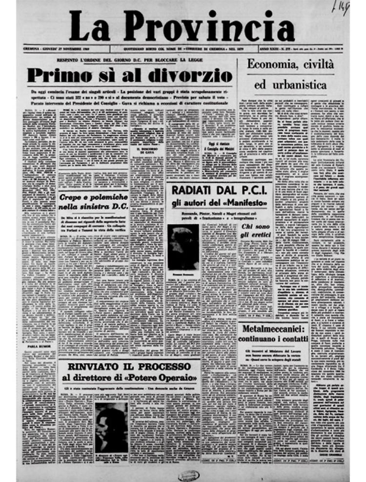 Primo sì al divorzio 