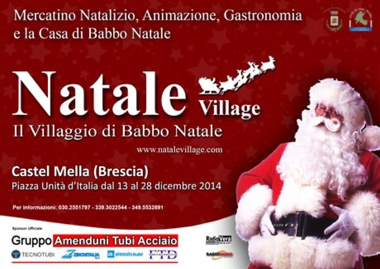 A Castel Mella un vero e proprio villaggio natalizio con la casa di Babbo Natale