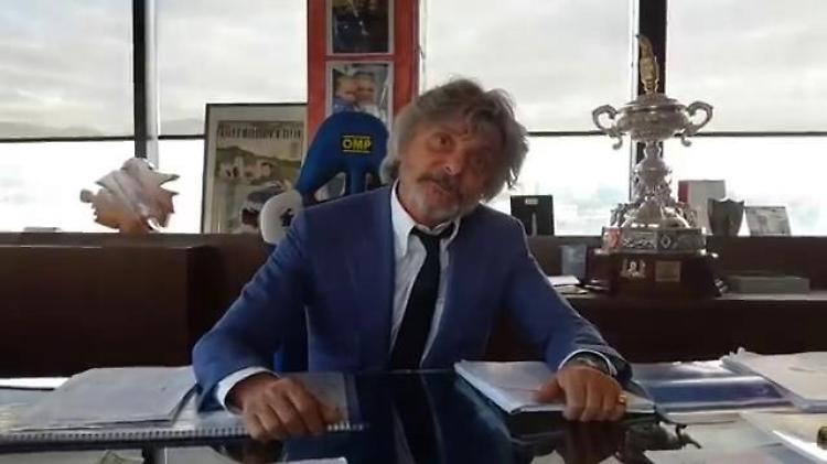 Massimo Ferrero e gli auguri (a modo suo) a Crozza
