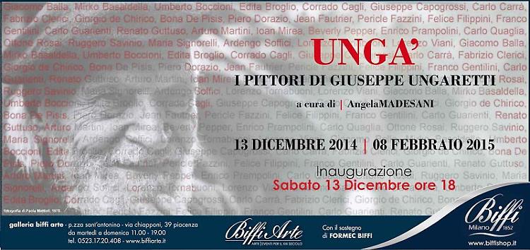 Alla Galleria Biffi Arte di Piacenza 'Ungà - I pittori di Giuseppe Ungaretti'