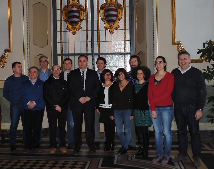 Ricevuta in Comune delegazione istituzionale di Zavidovici 