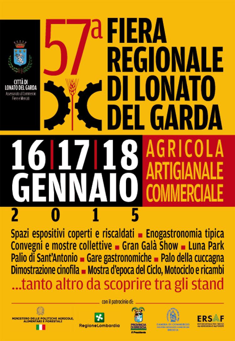 Da venerdì 16 gennaio a domenica 18 gennaio  la 57ª Fiera regionale di Lonato del Garda 