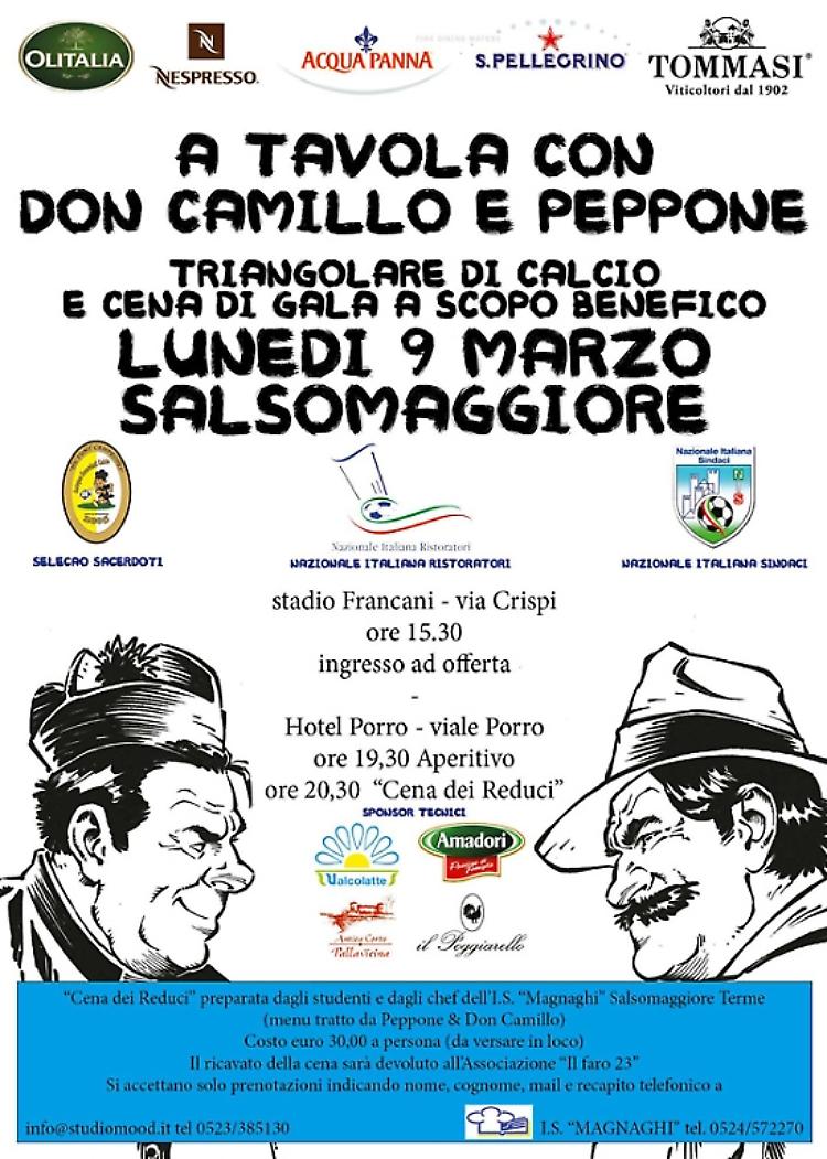 Salsomaggiore. Sindaci e sacerdoti in campo e a cena per la solidarietà Lunedì 9 marzo
