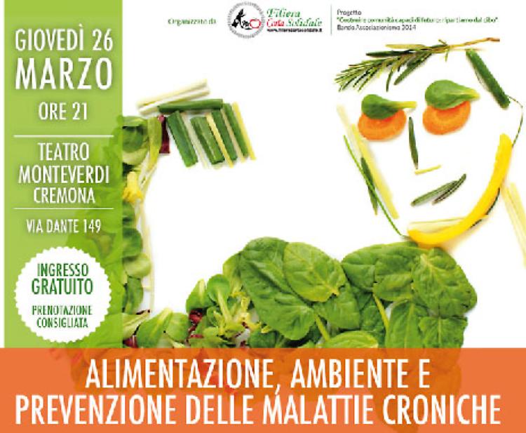 Convegno su alimentazione, salute e ambiente, 26 marzo a Cremona