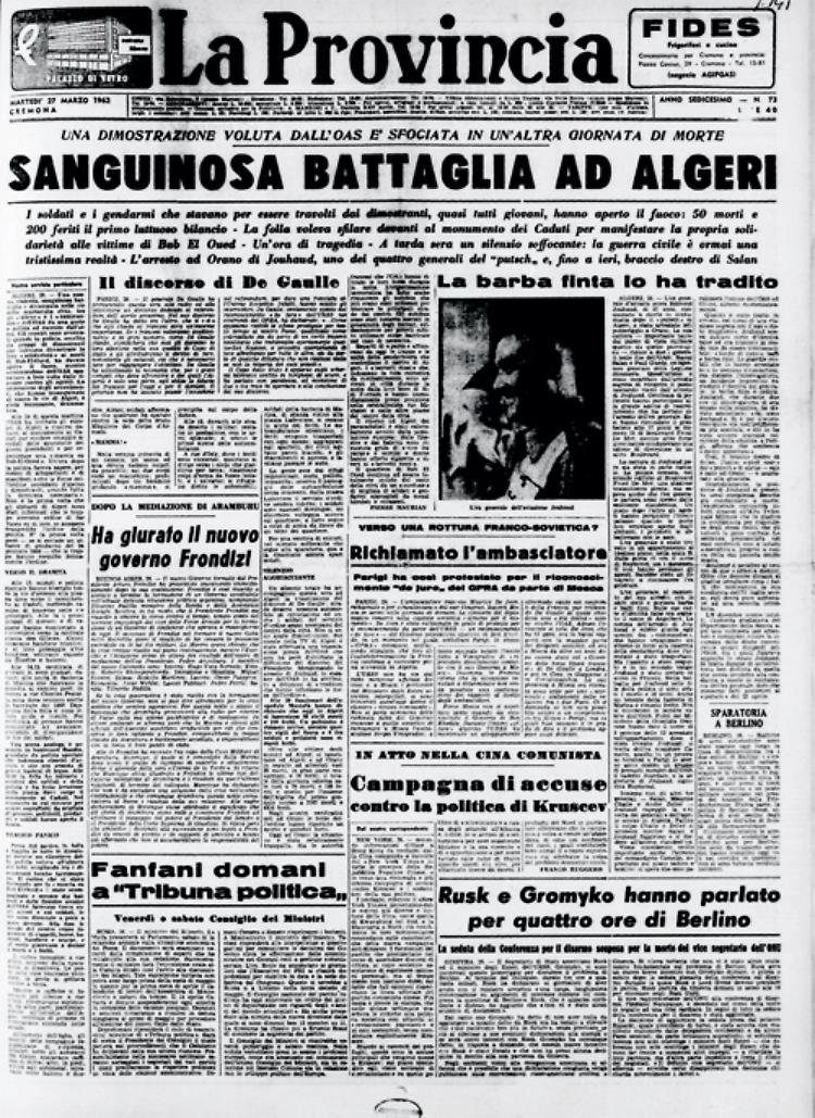 La guerra civile insanguina la città di Algeri