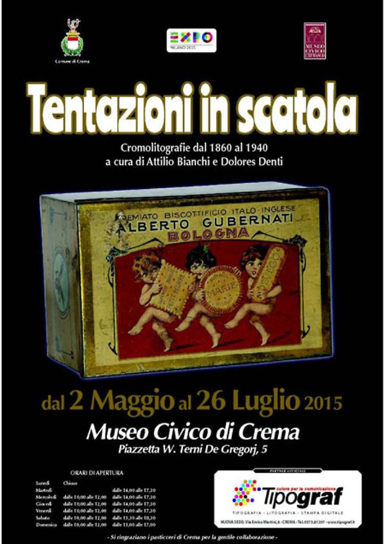 Scatole d’epoca per i dolci in mostra a Crema