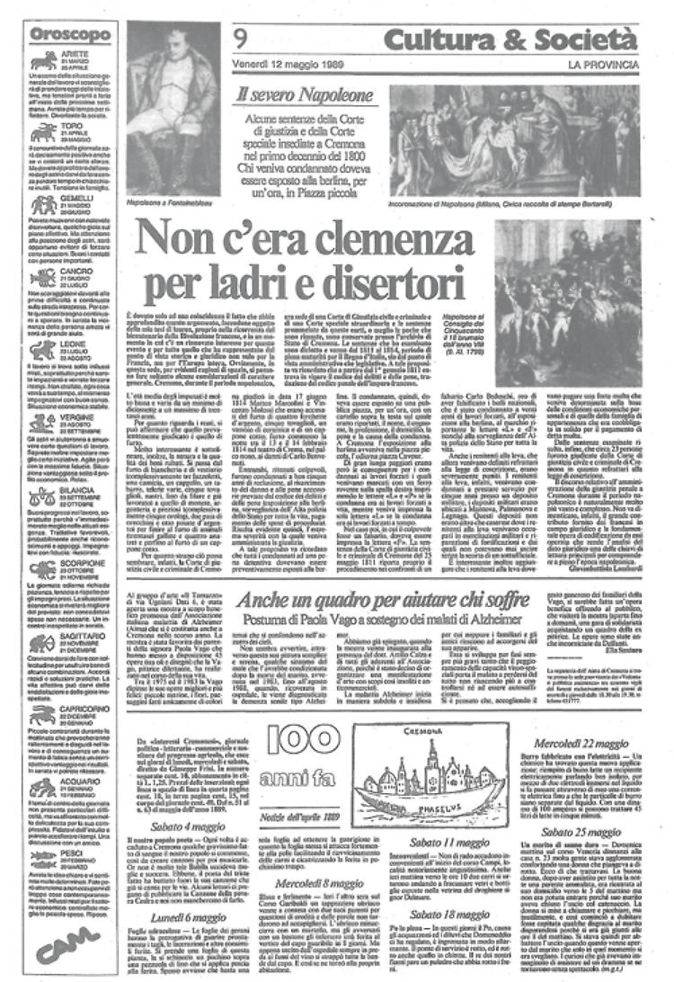 Uno studio approfondito sul periodo napoleonico a Cremona