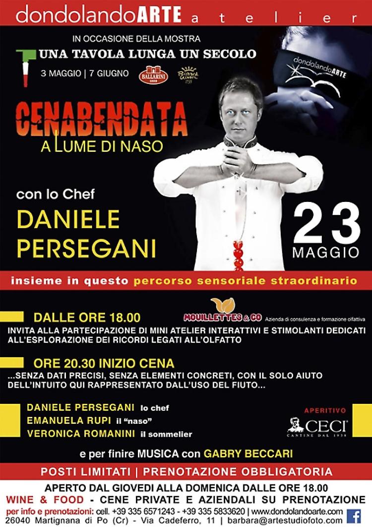 A Martignana di Po (CR) 'Cenabendata a lume di naso' con lo chef Daniele Persegani Sabato 23