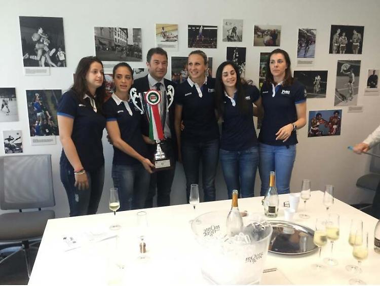 Le ragazze della Pomì in Regione
'Lo scudetto il simbolo del vostro impegno'