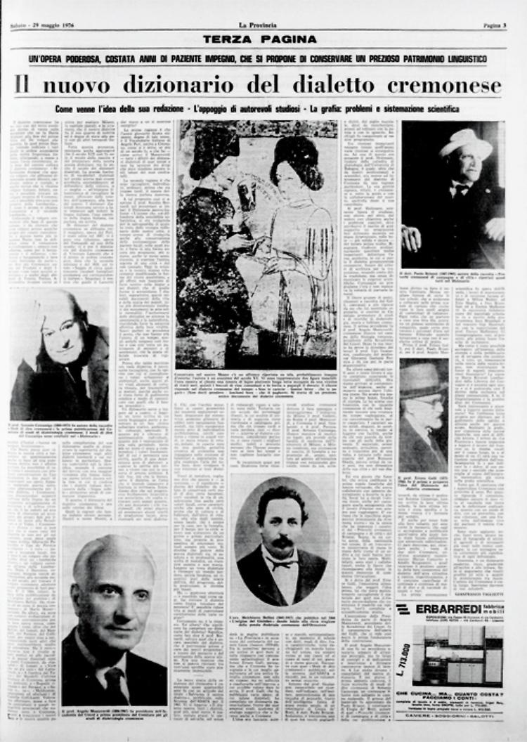 Un costante, paziente e certosino impegno, ha dato vita al dizionario del dialetto cremonese