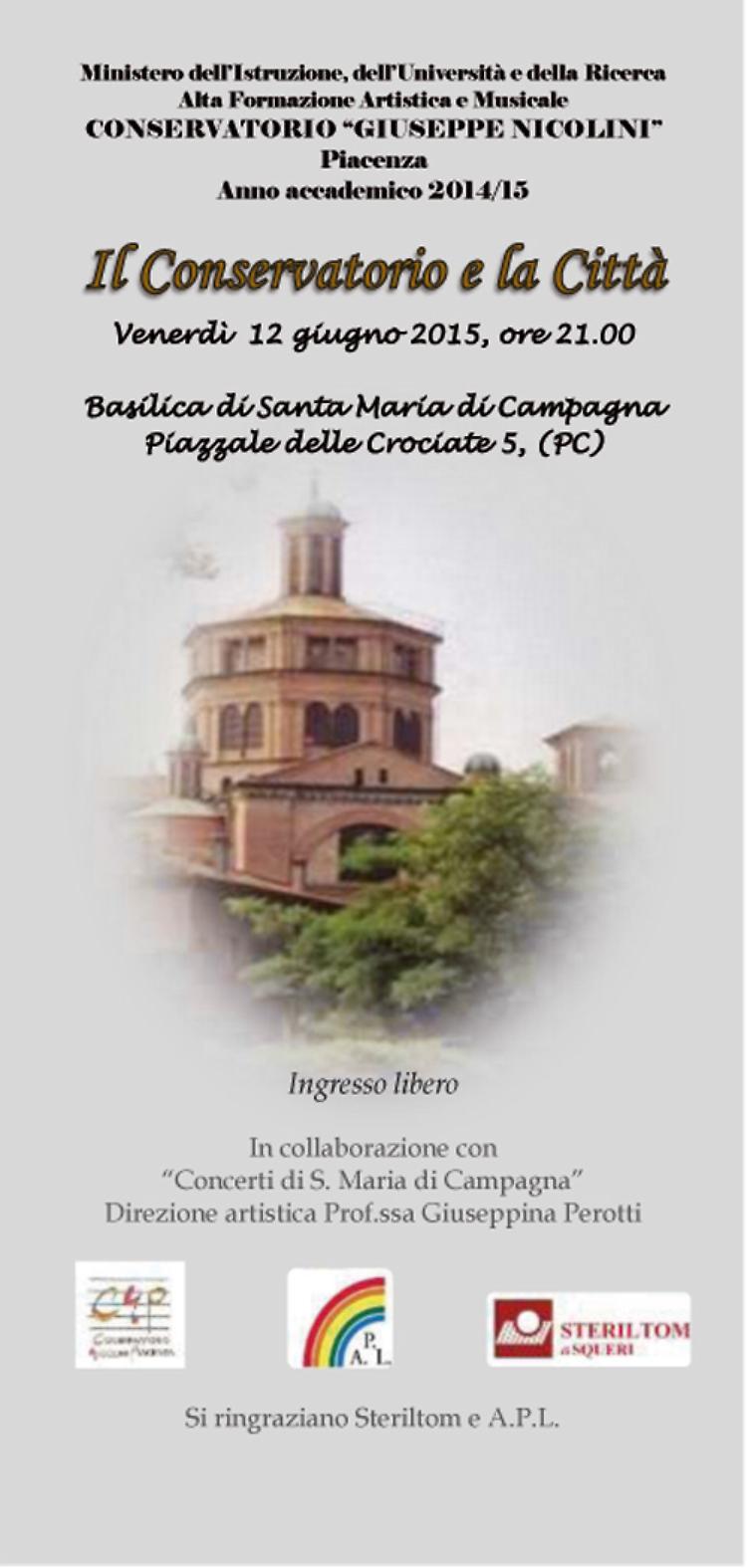 Concerto dell'Orchestra e Coro del Conservatorio “Giuseppe Nicolini” di Piacenza