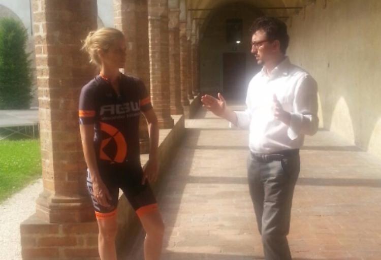 Filippa Lagerback visita la città