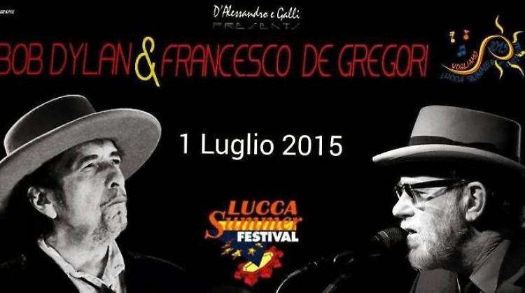 Un duo d'eccezione apre il Summer Festival di Lucca: Dylan e De Gregori